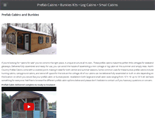 Tablet Screenshot of cabinsandbunkies.com